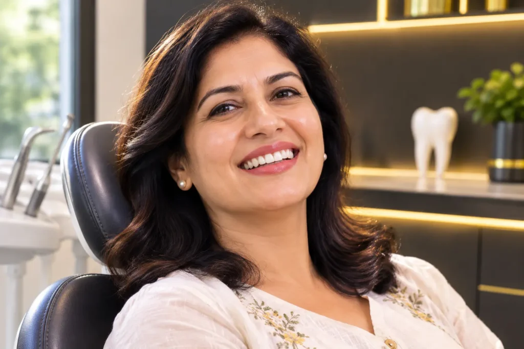 Teeth replacement in Chandigarh — confident natural smile at Pristine Dental