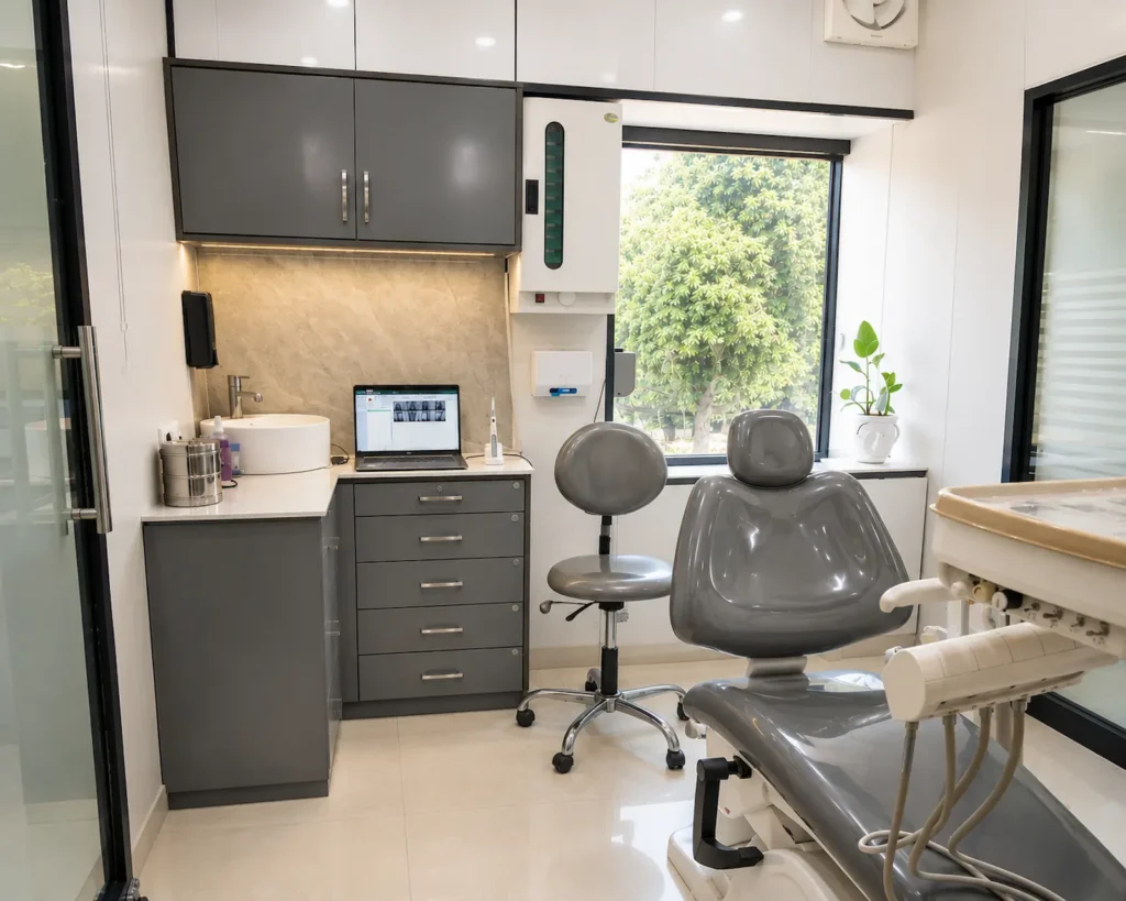 Second dental operatory at Pristine Dental, Sector 19D Chandigarh