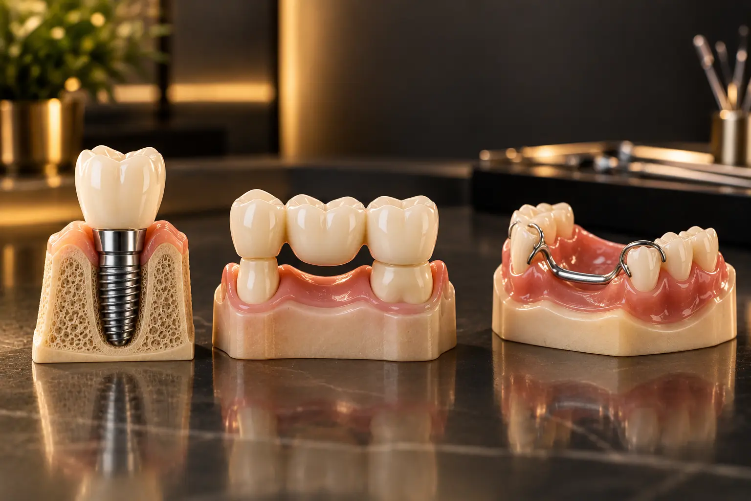 Dental Implant vs Bridge vs Denture: How to Choose