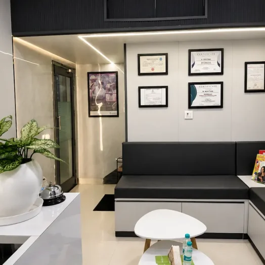 Patient waiting area at Pristine Dental, Sector 19D Chandigarh